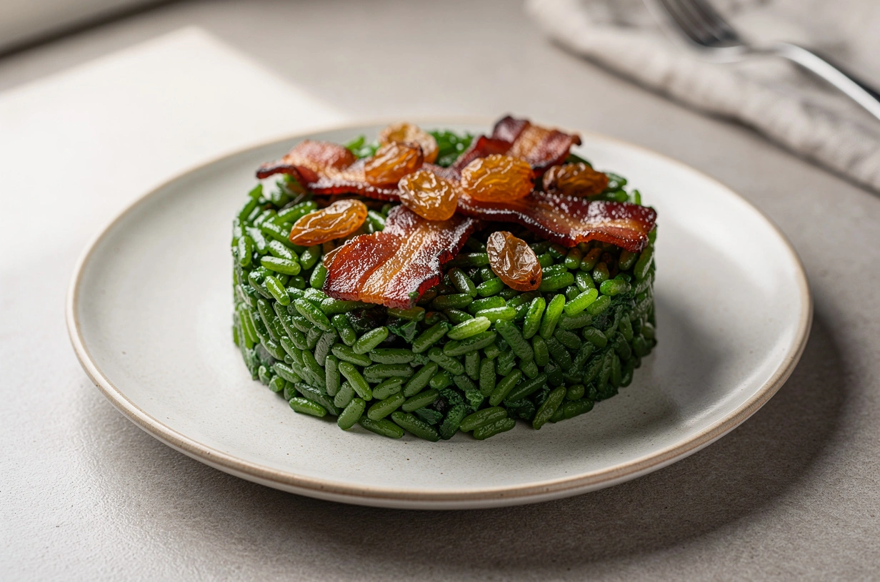 Arroz con Espinacas