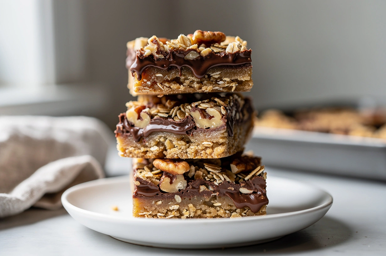 Barras de Chocolate y Avena